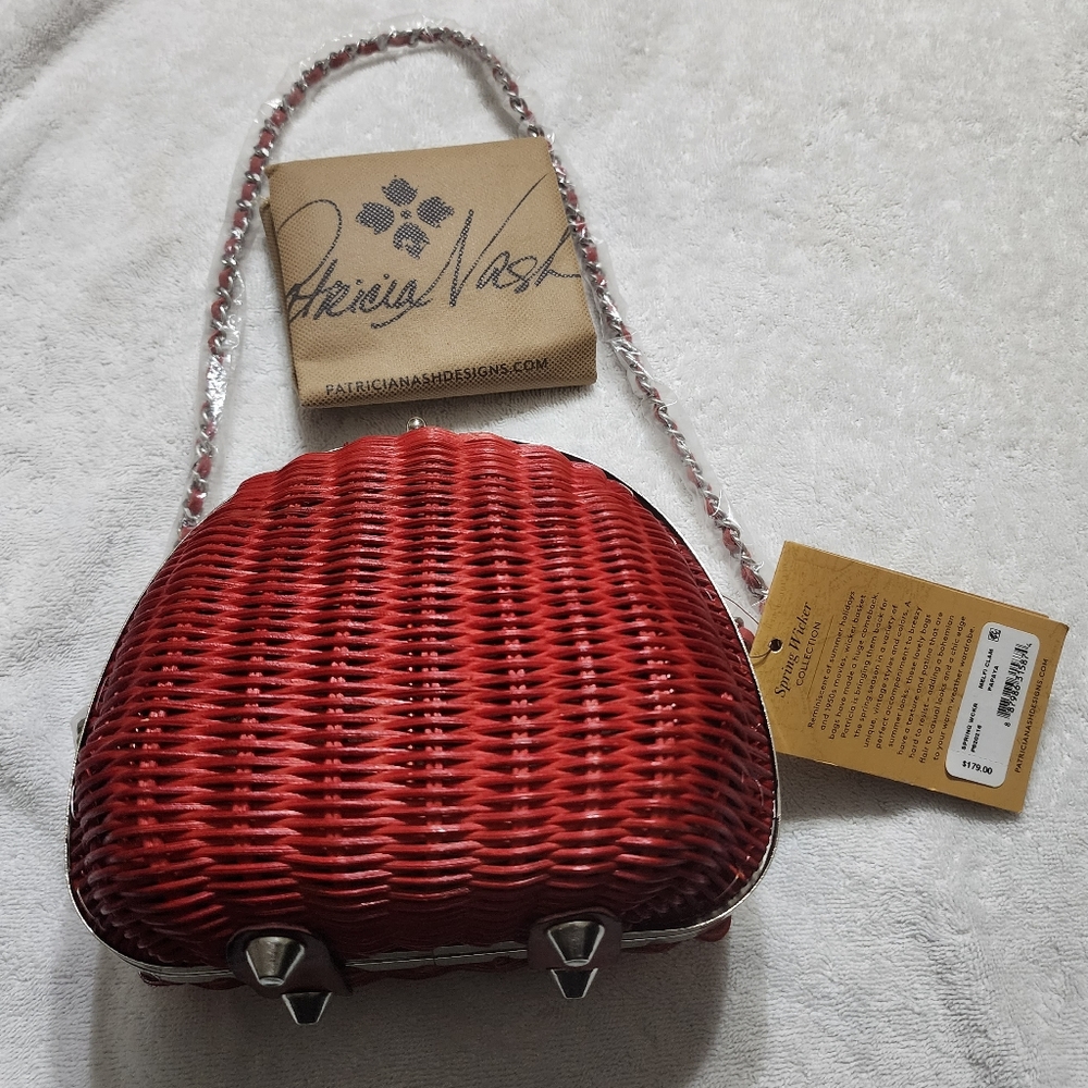 Patricia Nash Papaya Melfi Oval Clam Bag Women's Handbags